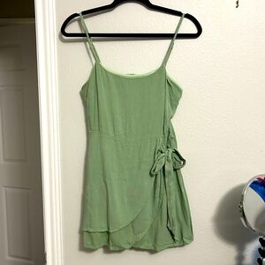 Altar’d State Sage Green Wrap Dress Women's Size Small